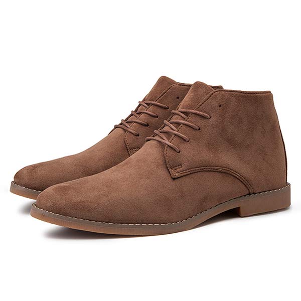 Chique halfhoge veterschoen voor heren, comfortabel en veelzijdig voor elke gelegenheid.