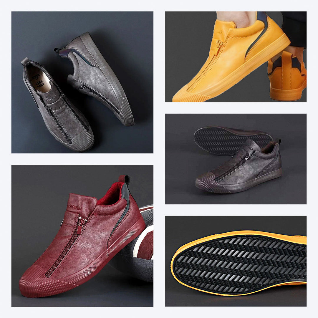 Moderne heren sneakers Noah, comfortabele rits schoenen voor lente, zomer en najaar.