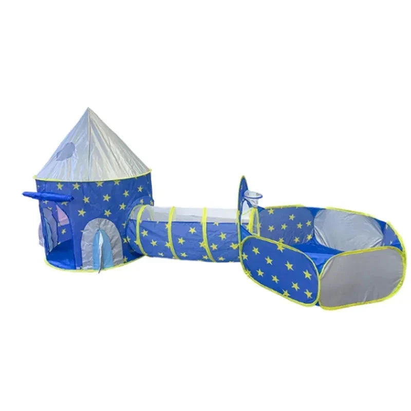 Duurzame speeltent voor kinderen, een fantasierijk beige speelhuis ideaal voor avontuurlijke speelplekken.