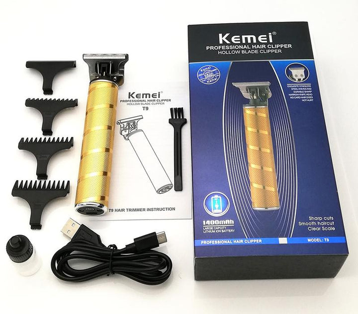 Stijlvolle zwarte precisie baard- en haartrimmer, een must-have voor moderne heren grooming.