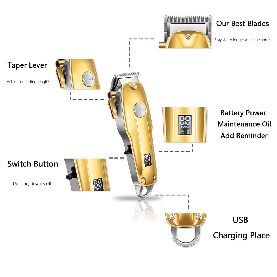 Professionele outliner trimmer voor gedetailleerde afwerking van haar en baard, voor een verzorgde look.