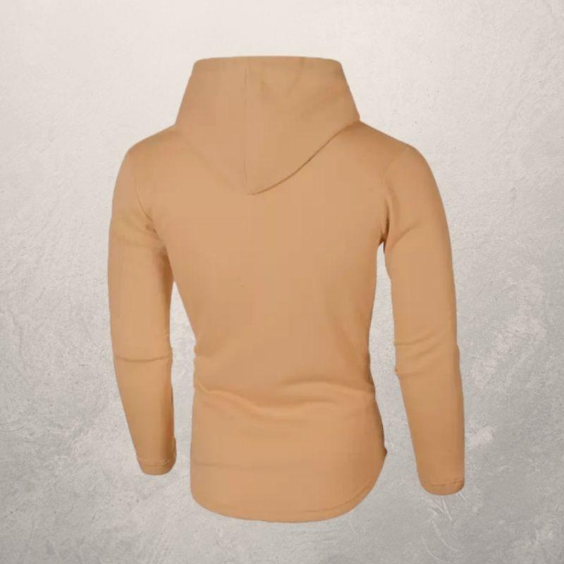 Stijlvolle LiamsShirt heren hoodie, slim fit met capuchon. Veelzijdige zwarte trui voor casual gelegenheden.