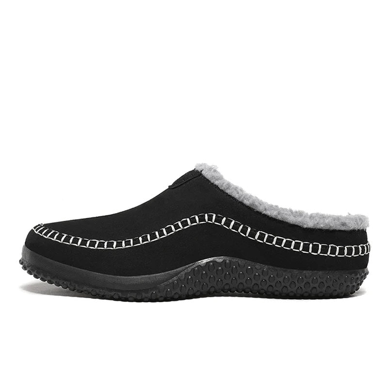 Luxe heren winterpantoffels; zacht en warm voor ultiem comfort thuis.