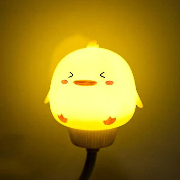 Leuk cadeau: CuddleLight dieren nachtlampje voor kinderkamer, creëert rustgevende sfeer met dimbaar LED licht en timer.