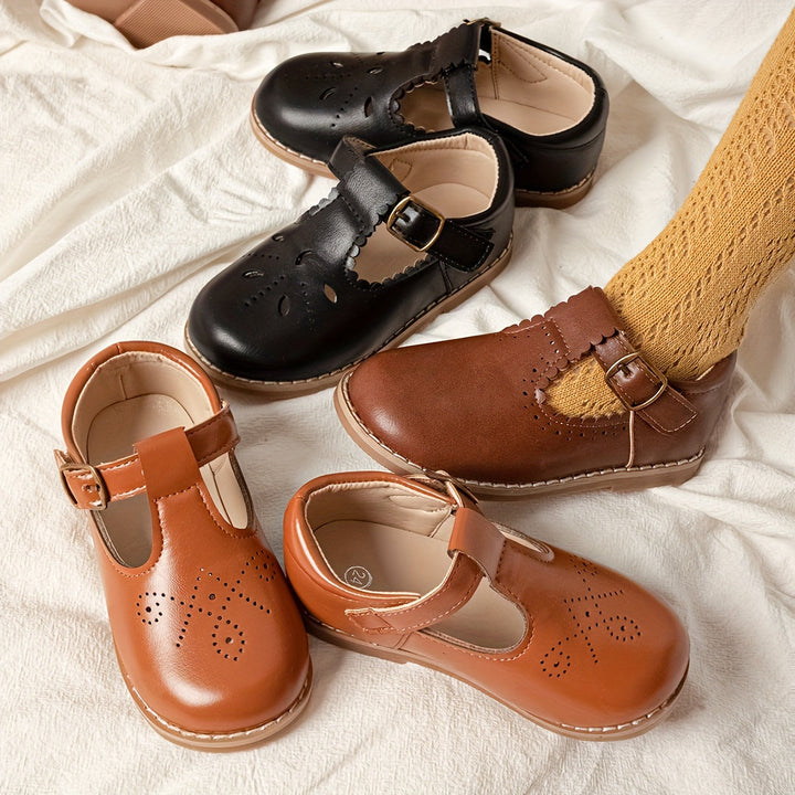 Meisjes vintage anti-slip platte schoenen voor dagelijks comfort, ideaal voor casual gebruik.