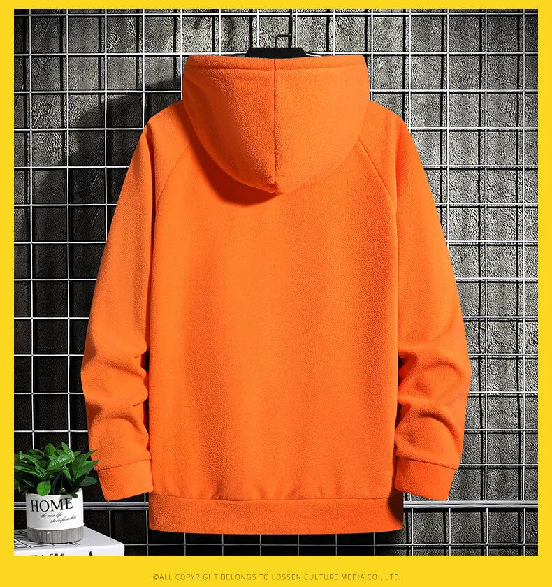 Heren casual kleding: oversized warme hoodie, perfect voor een moderne streetwear look.