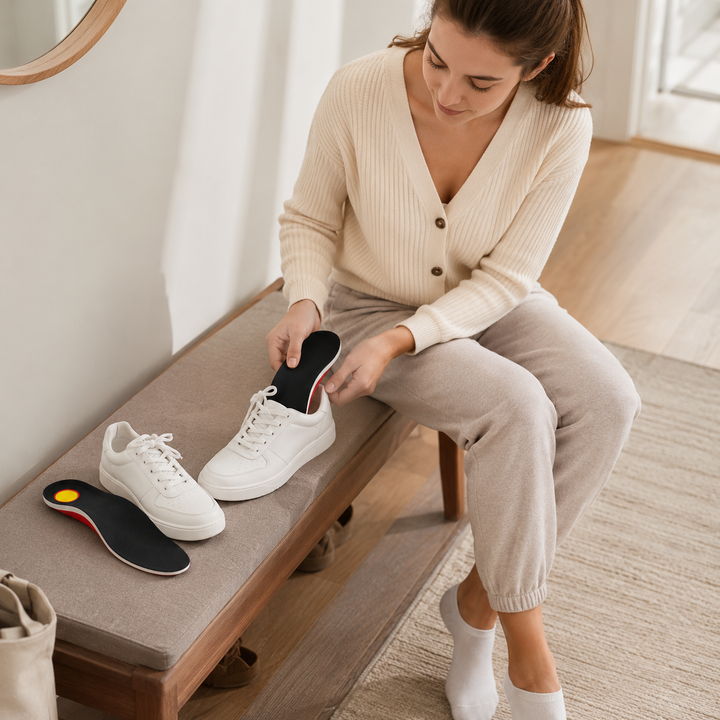 Duurzame sportinlegzolen met schokabsorptie en voetondersteuning voor prestaties en comfort.