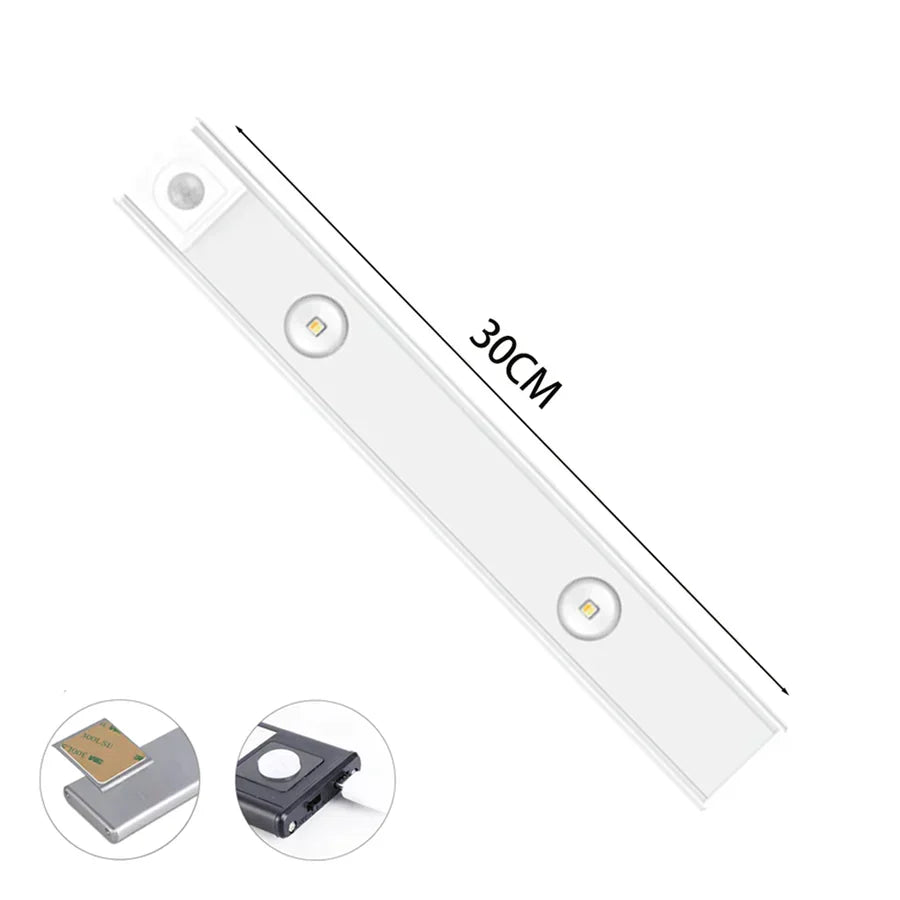 Luxe draadloze LED kastverlichting LumiLux met bewegingssensor. Ideaal voor kast, keuken of gang.