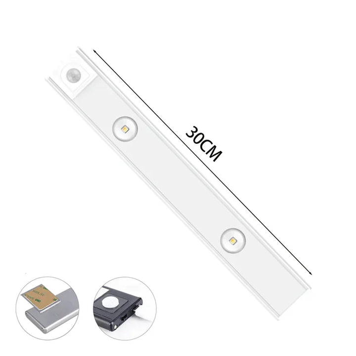 Luxe draadloze LED kastverlichting LumiLux met bewegingssensor. Ideaal voor kast, keuken of gang.