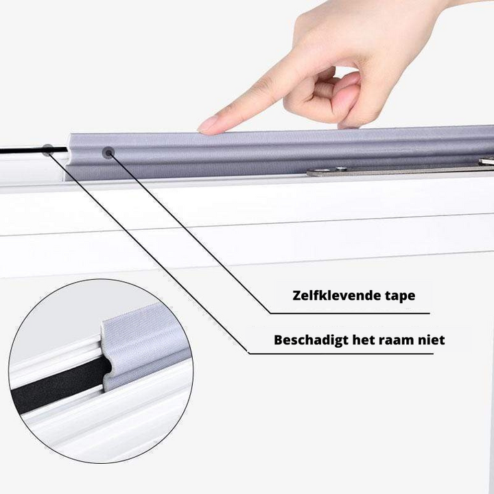 Weerbestendige zelfklevende afdichtstrip. Perfect voor afdichting van deuren en ramen, voorkomt tocht.