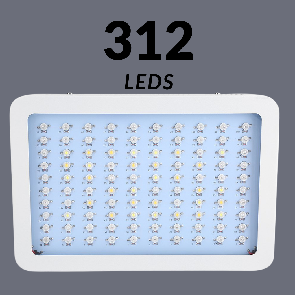LED groeilamp voor hydrocultuur en indoor tuinieren, 1000W, stimuleert snelle plantengroei met volledig spectrum.