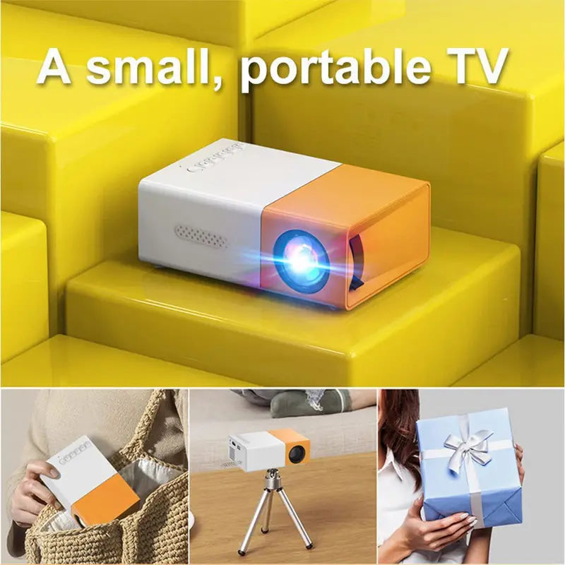Compacte mini projector met geïntegreerde speakers; een complete entertainmentoplossing voor elk gebruik.