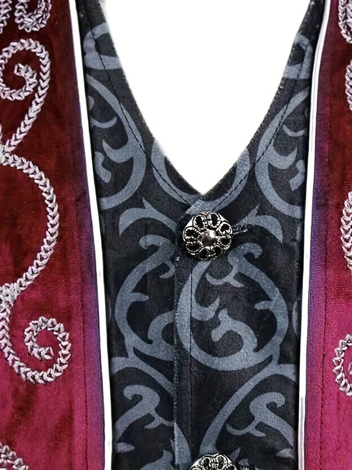 Formele herenjas, steampunk en gothic elementen, ideaal voor een speciale gelegenheid outfit.