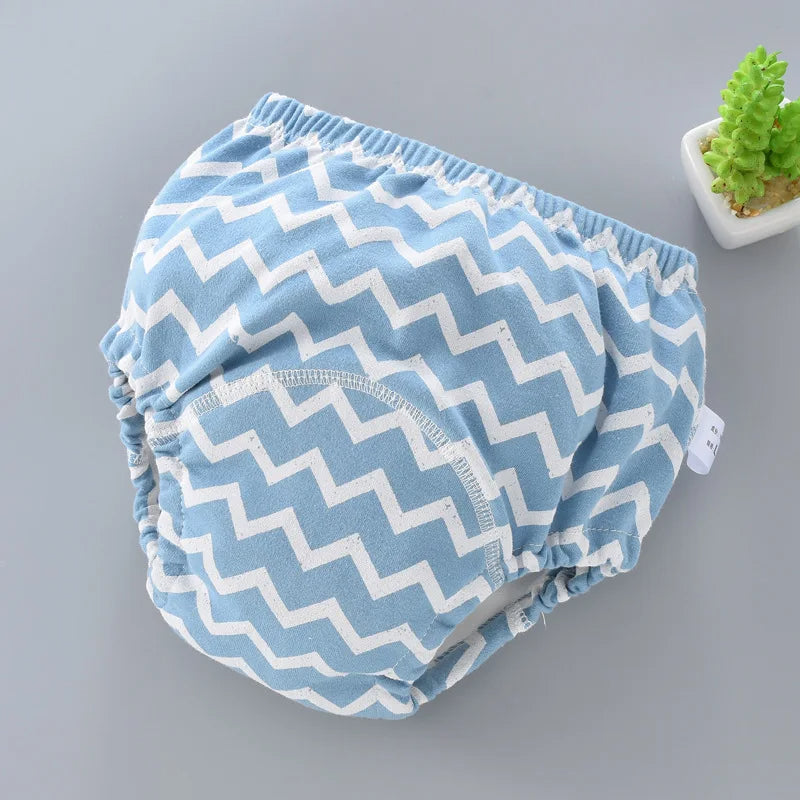 Milieuvriendelijke herbruikbare luierbroek met 6 lagen, waterdicht & comfortabel.