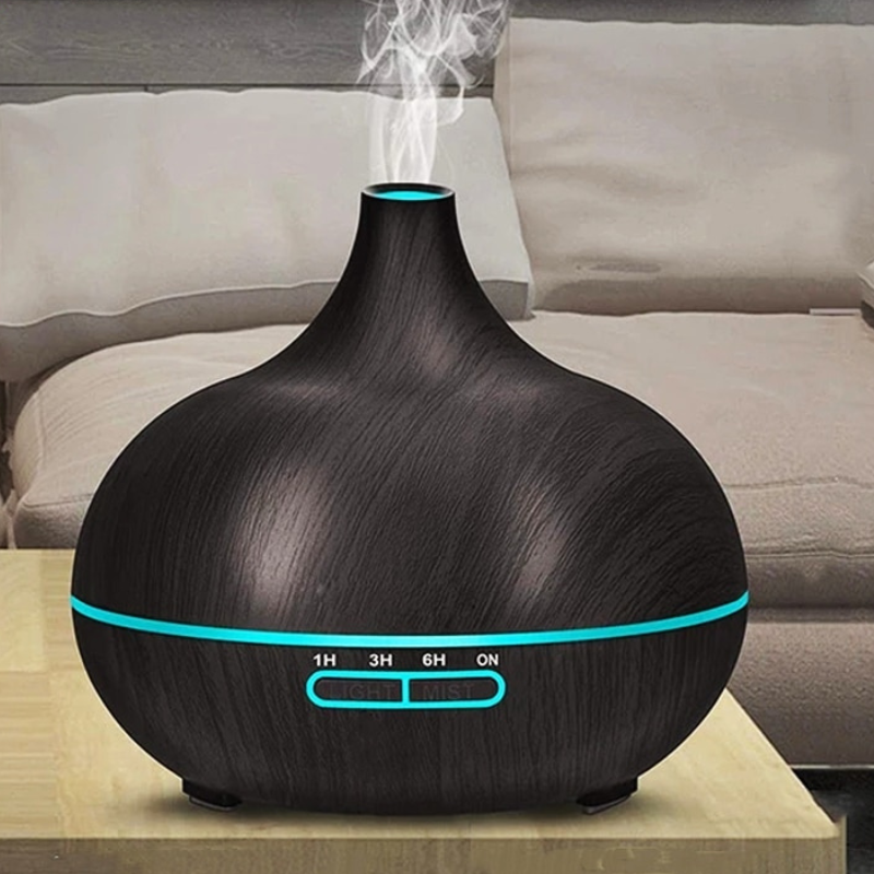 ZenMist aromatherapie diffuser; creëer rust en sfeer thuis met kalmerende geuren en zacht sfeerlicht.