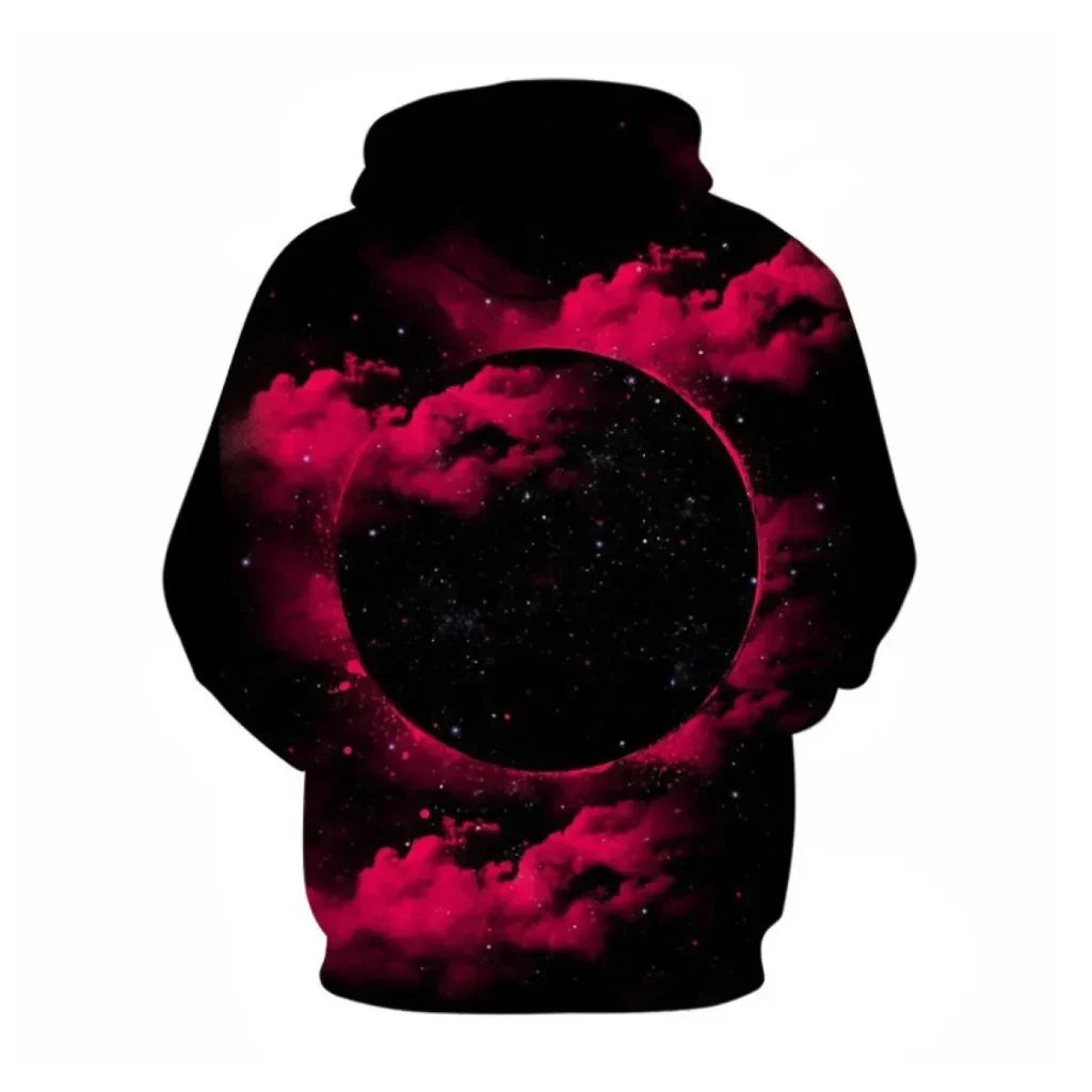 Modern unisex sweatshirt met betoverende galactische 3D-print van een sterrenhemel, perfect voor een modieuze look.