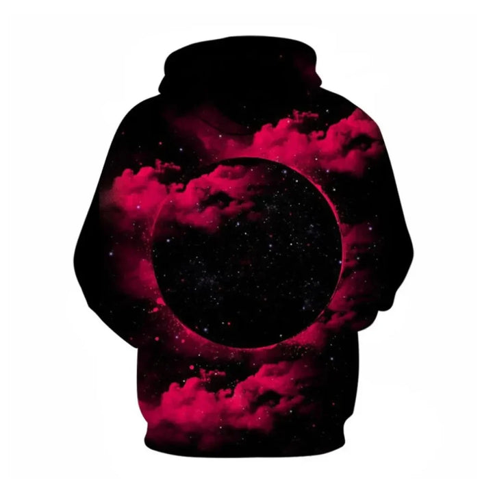 Modern unisex sweatshirt met betoverende galactische 3D-print van een sterrenhemel, perfect voor een modieuze look.