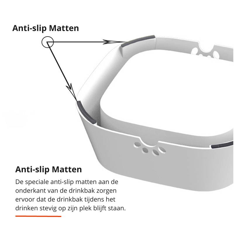 Hondendrinkbak & kattendrinkbak: morsvrij design voor een schone drinkervaring voor huisdieren.