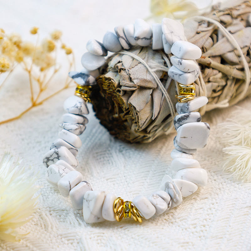Spirituele edelsteen armband Celine, handgemaakt en verstelbaar ontwerp.