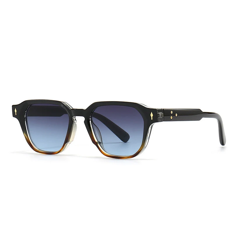 Stijlvolle octagonaal frame zonnebril, unisex en gepolariseerd. Perfect als lichtgewicht modeaccessoire voor zon.
