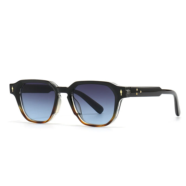 Stijlvolle octagonaal frame zonnebril, unisex en gepolariseerd. Perfect als lichtgewicht modeaccessoire voor zon.