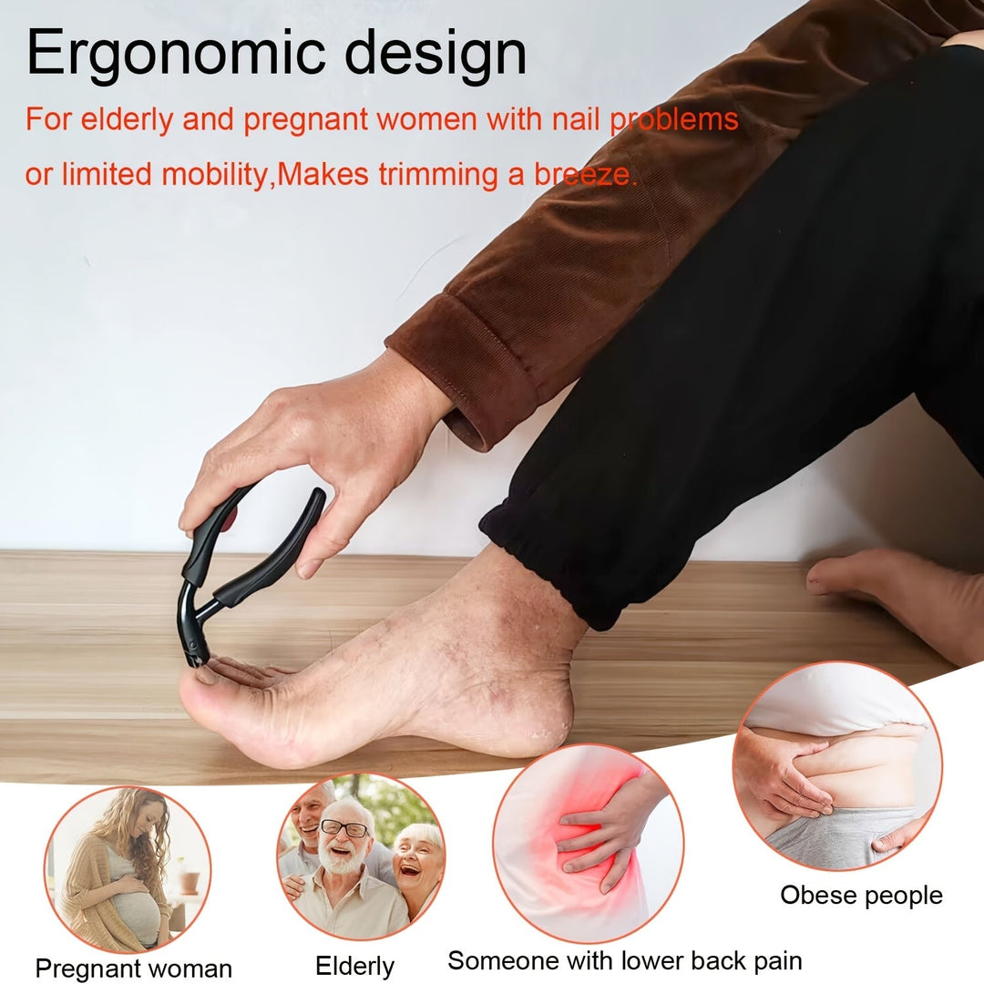 Nauwkeurige RVS teennagelknipper; professioneel instrument voor pedicure en verzorging van dikke teennagels.