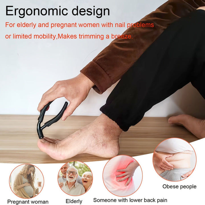 Nauwkeurige RVS teennagelknipper; professioneel instrument voor pedicure en verzorging van dikke teennagels.