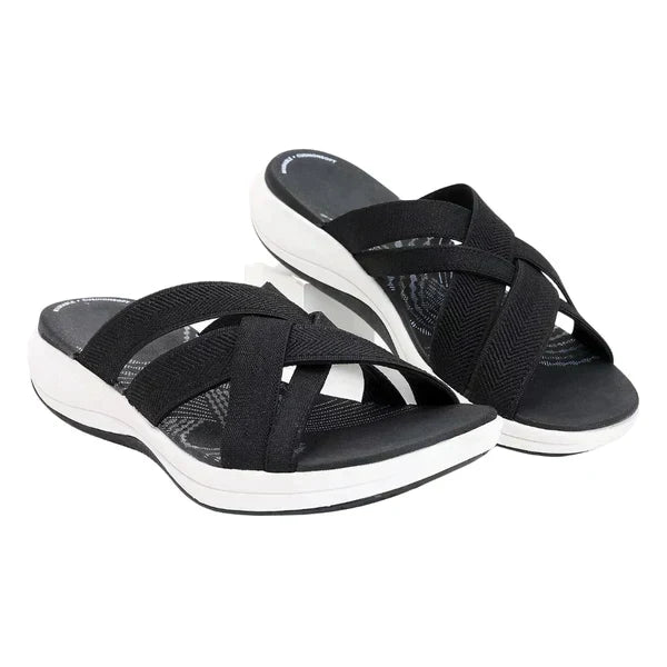 Modieuze Lina dames slippers, perfect als strand slippers of zomerschoenen met superieur comfort.