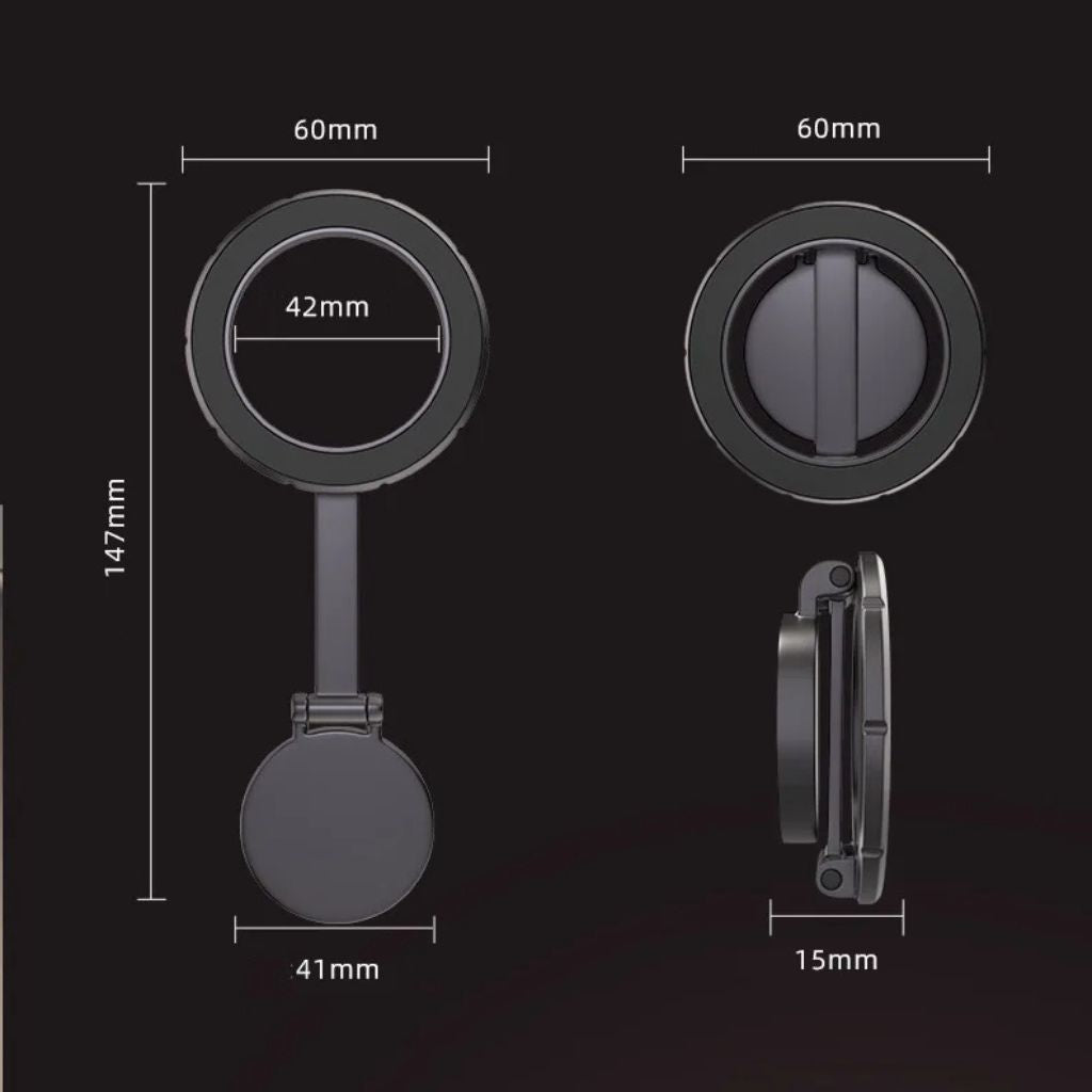 Universele auto telefoonhouder, magneetbevestiging, snelle en gemakkelijke montage.