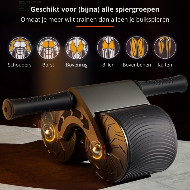 Compacte buikspiertrainer, ideaal voor thuis workouts en het ontwikkelen van een sixpack.