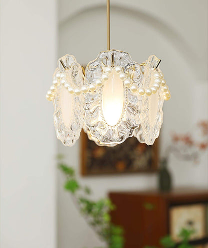 Bloemen Glas Hanglamp - Elegant Design