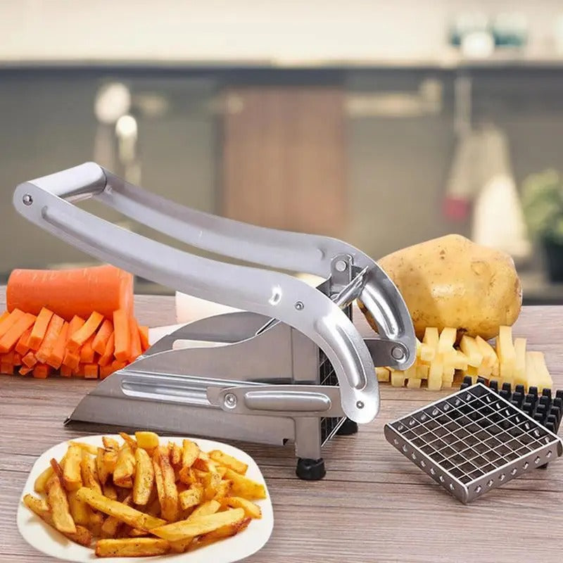 Compacte en stevige frietsnijder, een onmisbare keukenhulp voor gezonde, huisgemaakte patat.