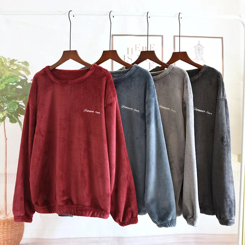 Complete heren winterpyjama, comfortabele loungewear set voor ultieme warmte.