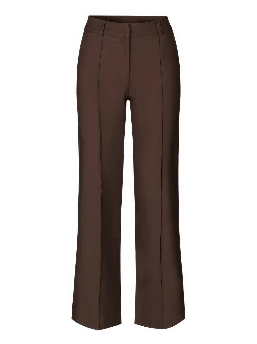 High-waist dames pantalon met rechte pijpen, perfect te combineren met diverse tops en schoenen.
