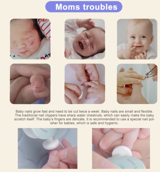 Pijnloze baby nageltrimmer, een veilige keuze voor ouders voor delicate babynagels, ideaal als praktisch babycadeau.