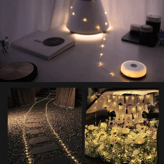 Energiezuinige LED buitenlamp, oplaadbaar, waterdicht en draagbaar, met powerbank voor overal.