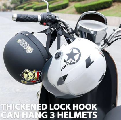 Sterk motorslot beveiligt motorhelm en persoonlijke bezittingen, essentieel antidiefstal accessoire voor rijders.