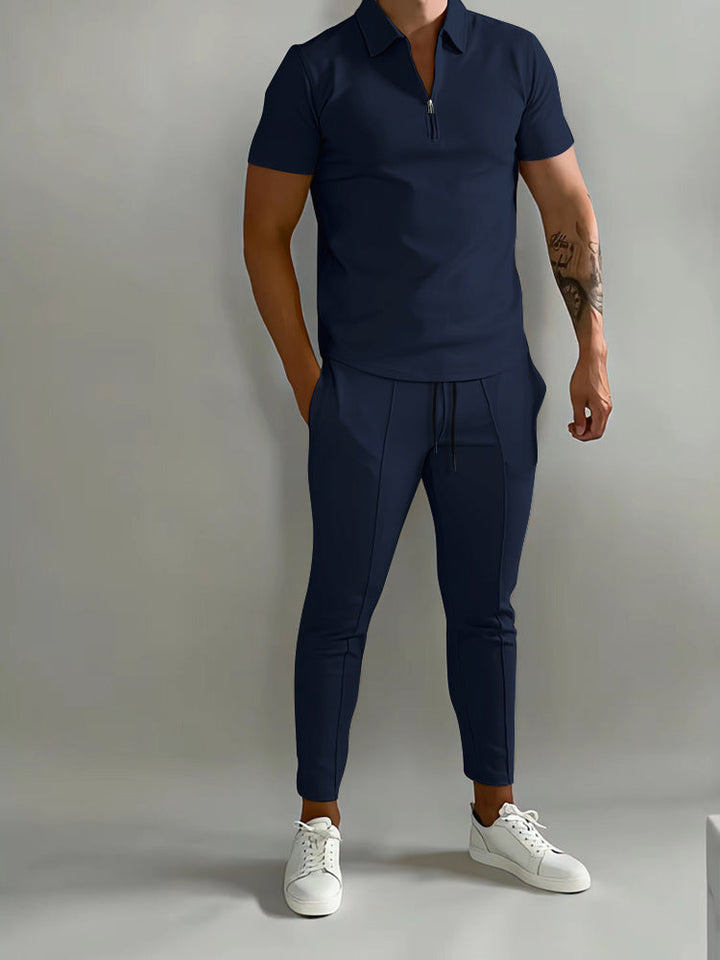 Heren trainingspak Urbanflex: stijlvolle sportkleding, perfect voor training & ontspanning. Comfortabel, tweeledig.