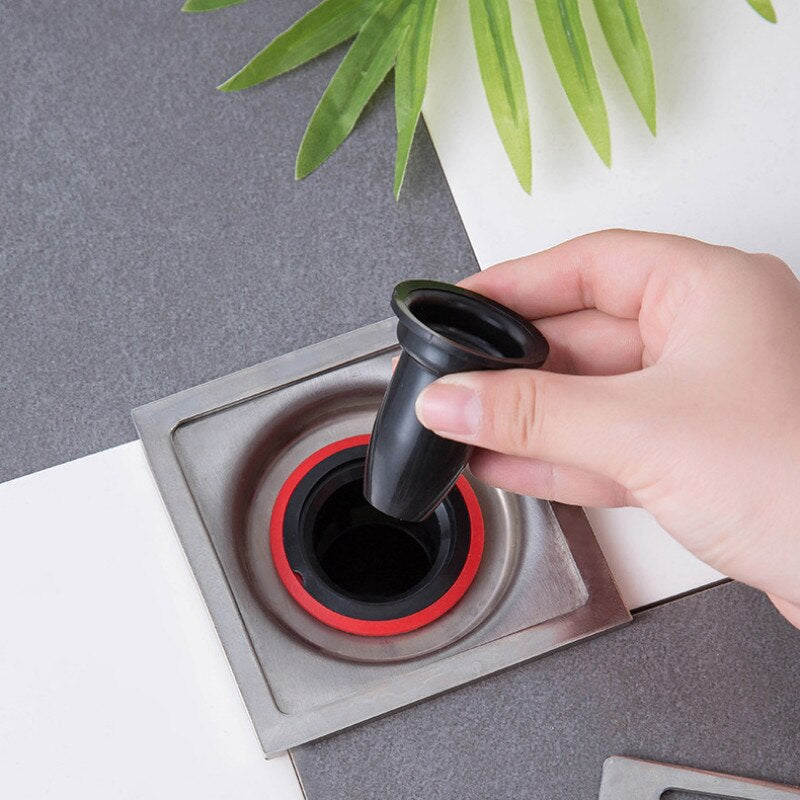 Frisse huishoudelijke oplossing: witte silicone geurstop voor afvoer, voorkomt verstopping en ongedierte.