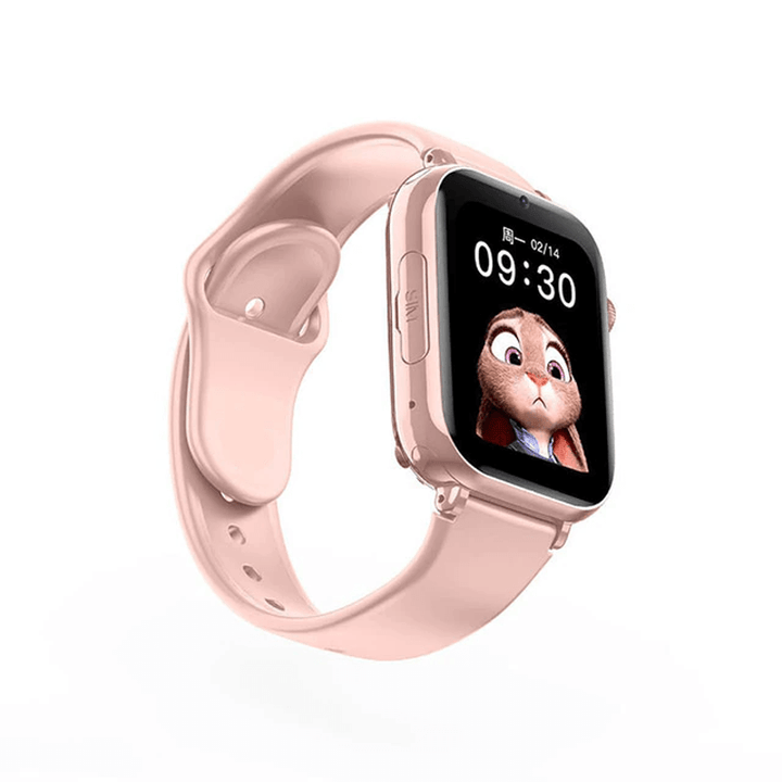 Moderne kinder smartwatch met 4G connectiviteit, GPS tracking en uitgebreide veiligheidsfuncties.