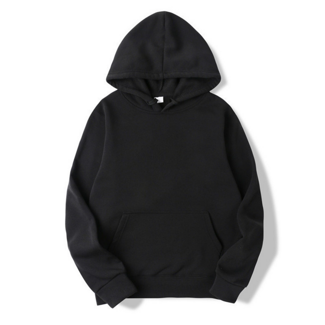 Zachte, comfortabele effen herenhoodie stof; een veelzijdige trui voor dagelijks gebruik en herenkleding.