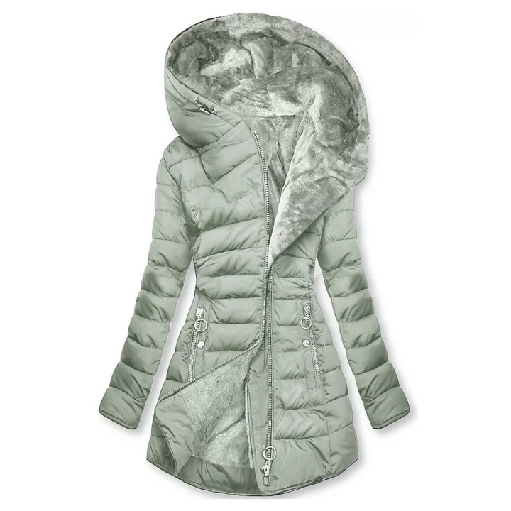 Gevoerde waterdichte dames winterjas Freja. Warme voering, beschermt tegen weer en wind voor de winter.