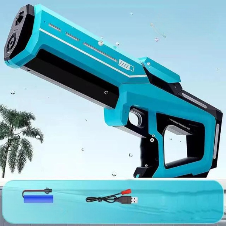 Dit automatische waterpistool, een top cadeautje, heeft een 1L tank en 10m bereik voor buitenspelen.