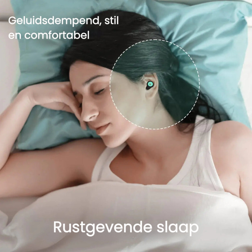 Stille oordopjes voor slaap, reizen en studeren, met superieure ruisonderdrukking en comfortabel siliconen ontwerp.