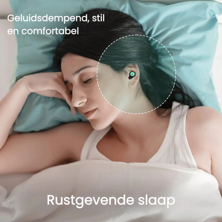 Stille oordopjes voor slaap, reizen en studeren, met superieure ruisonderdrukking en comfortabel siliconen ontwerp.