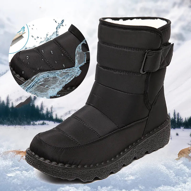 Warme snowboots voor dames en heren, waterdicht en met comfortabele plateauzool.
