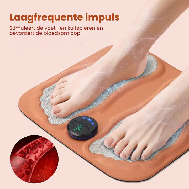 Compacte NeuroFlow 3D voetstimulator, ideaal voor fysiotherapie en wellness thuis.