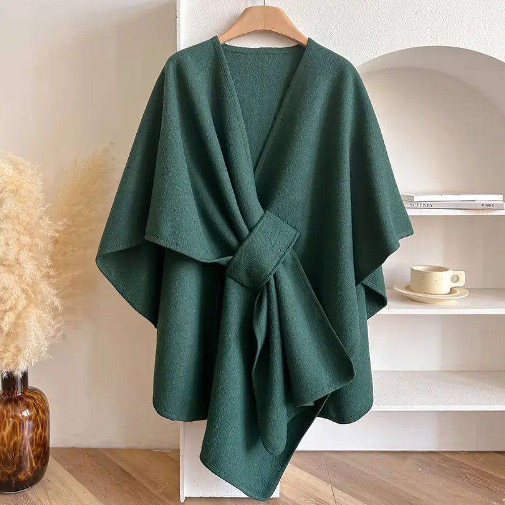 Elegante Celeste dames omslagdoek. Winddichte sjaal van microvezel, warm en perfect voor de wintercollectie.