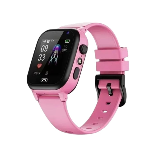 Veilige kinder smartwatch met GPS tracker, videobellen en leuke spelletjes, combineert plezier en gemoedsrust.