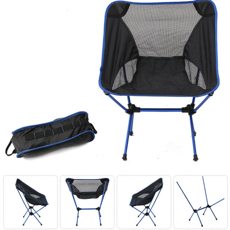 Ergonomische kampeerstoel, makkelijk op te vouwen en mee te nemen, voor ultiem comfort.